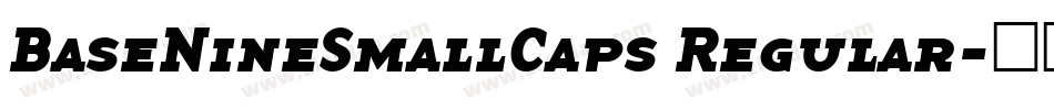 BaseNineSmallCaps Regular字体转换